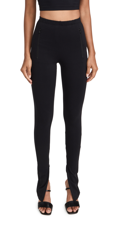 WARDROBE.NYC WARDROBE. NYC SIDE ZIP LEGGINGS BLACK