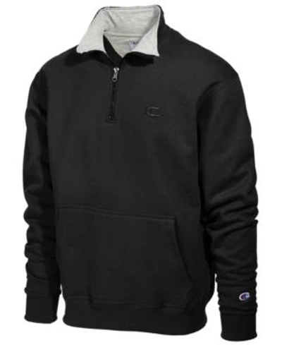 CHAMPION MEN'S POWERBLEND FLEECE QUARTER-ZIP SWEATSHIRT