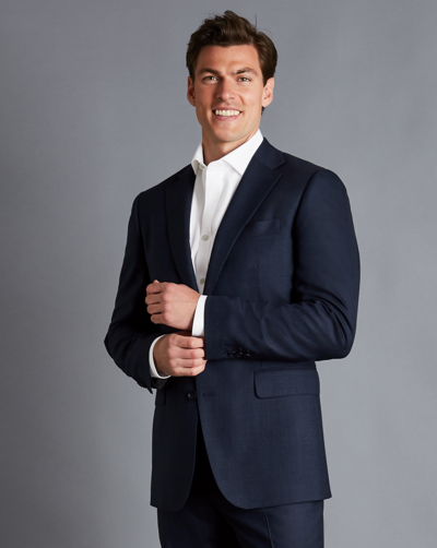 CHARLES TYRWHITT MEN'S CHARLES TYRWHITT ULTIMATE PERFORMANCE END-ON-END SUIT NA JACKET