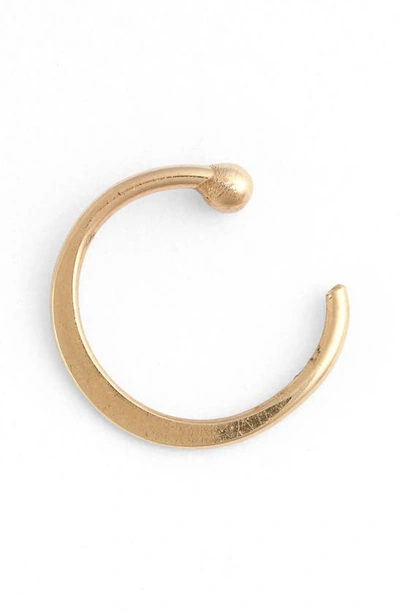 MELISSA JOY MANNING GOLD HUG HOOP EARRINGS