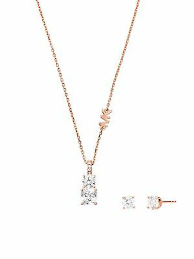 MICHAEL KORS MICHAEL KORS MKC1545AN791 DAMEN COLLIER SET COLLIER&OHRSTECKER ROSE