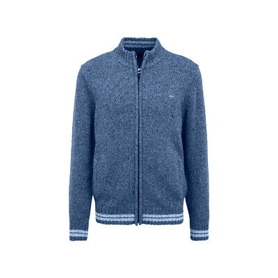 FYNCH HATTON FYNCH-HATTON STRICKJACKEN HERREN BLAU NEU & OVP 736285