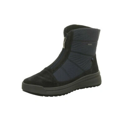 ARA ARA STIEFELETTE DAMEN BLAU NEU & OVP 257579