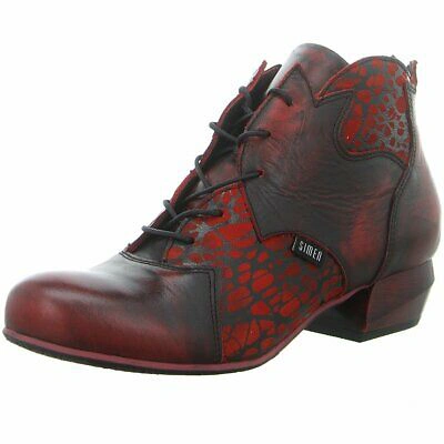 SIMEN SIMEN DAMEN STIEFELETTEN 3192A WEINROT ROT 973274