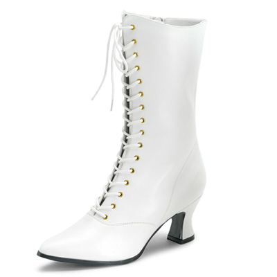 FUNTASMA FUNTASMA RENAISSANCE-STIEFEL VICTORIAN-120 WEISS