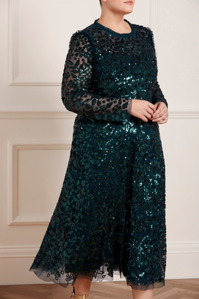 NEEDLE & THREAD NEEDLE & THREAD AURELIA LONG SLEEVE BALLERINA DRESS