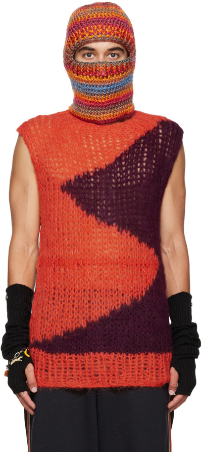 ANNA SUI SSENSE EXCLUSIVE ORANGE VEST