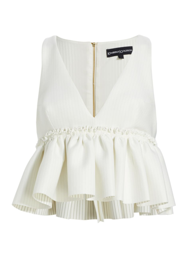 KIMBERLY GOLDSON WOMEN'S JAH SLEEVELESS PEPLUM TOP