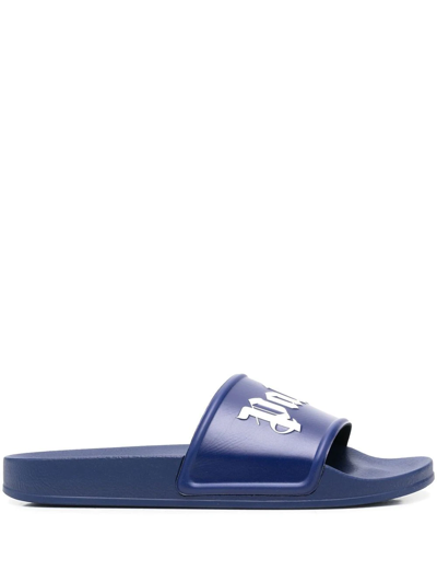 PALM ANGELS LOGO-PRINT SLIDES