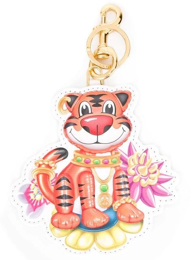 MOSCHINO MOSCHINO JEWELLED TIGER KEYRING - MULTICOLOUR