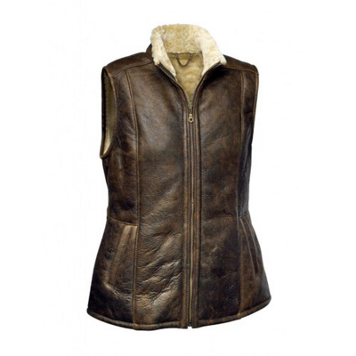 EASTERN COUNTIES LEATHER EASTERN COUNTIES LEATHER WOMENS/LADIES GILLY SHEEPSKIN GILET EL177