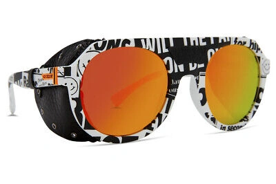 VONZIPPER VONZIPPER PSYCHWIG SUNGLASSES (HOUSE RIOT SATIN / GREY FIRE CHROME LENS) XNNN