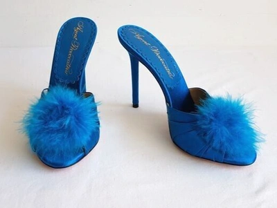 AGENT PROVOCATEUR AGENT PROVOCATEUR BLUE ELICE MULES SHOES SIZE 6 / 39 RRP £295