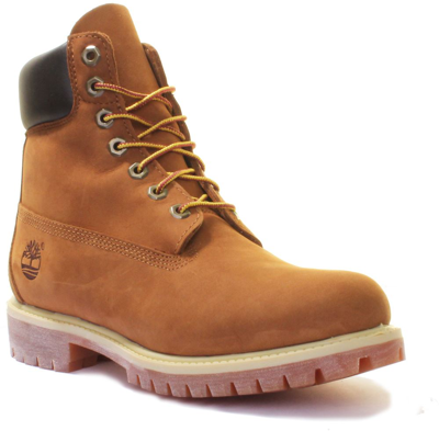 TIMBERLAND TIMBERLAND 72066 6 INCH PREMIUM ANKLE BOOT IN RUST SIZE UK 6 - 12