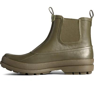 SPERRY SPERRY COLD BAY RUBBER CHELSEA BOOT OLIVE