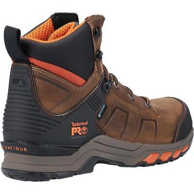 TIMBERLAND PRO TIMBERLAND PRO HYPERCHARGE COMPOSITE SAFETY TOE WORK BOOT BROWN/ORANGE UK 13 UK