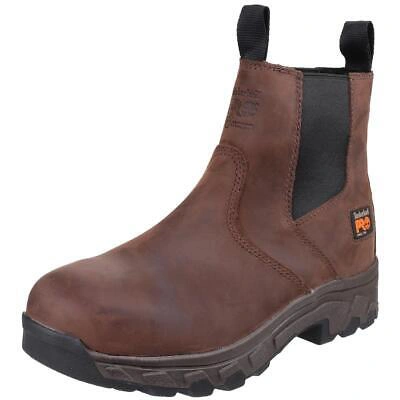 TIMBERLAND PRO TIMBERLAND PRO WORKSTEAD WATER RESISTANT PULL ON DEALER SAFETY BOOT BROWN UK 6