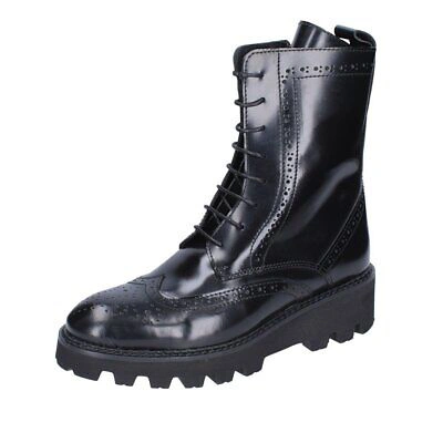 BALDININI SHOES WOMEN BALDININI ANKLE BOOTS BLACK SHINY LEATHER BF603