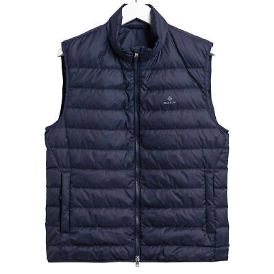 GANT GANT THE LIGHT DOWN MENS JACKET GILET - EVENING BLUE ALL SIZES