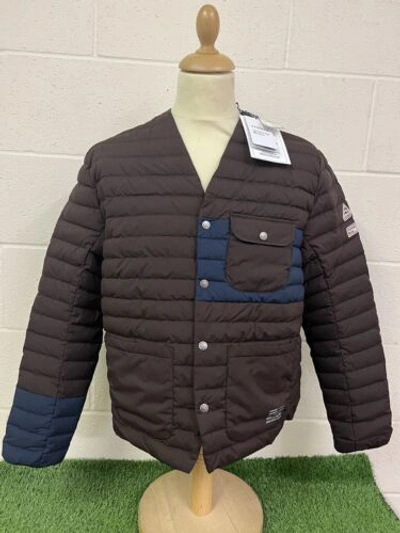 PYRENEX PYRENEX UNIVERSAL WORKS DOWN OVERSHIRT BROWN MENS SIZE MEDIUM