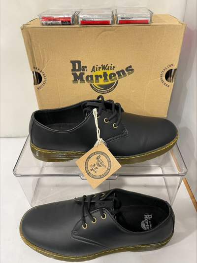DR. MARTENS DR MARTENS MEN'S CORONADO V DERBYS UK 10 BLACK FREE SHOE WIPES