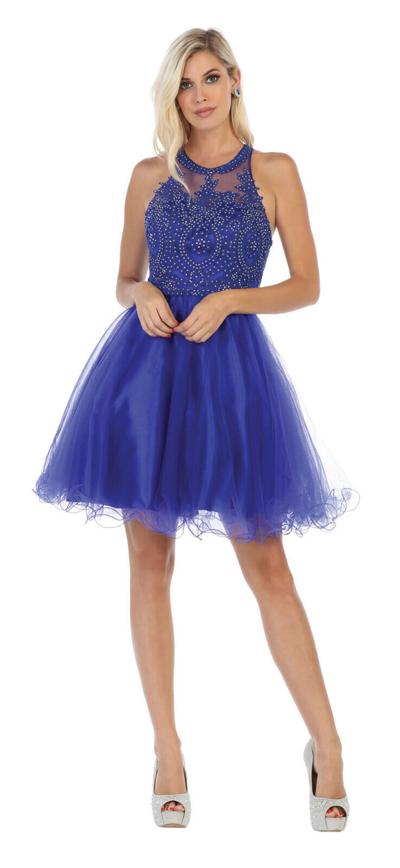 DESIGNER GRADUATION BRIDESMAID BIRTHDAY PROM SHORT CRUISE CUTE PARTY DRESS UNDER