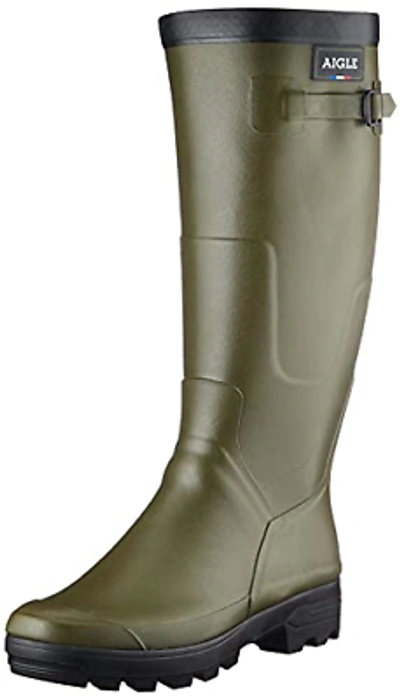 AIGLE AIGLE BENYL M, UNISEX ADULTS WELLINGTON BOOTS, GREEN KAKI 001, 10.5 UK 45 EU