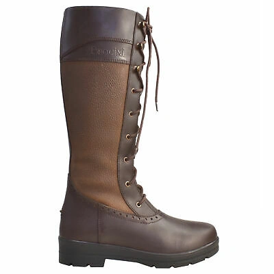BROGINI BROGINI MALITO LACED TALL WOMENS BOOTS COUNTRY - BROWN ALL SIZES