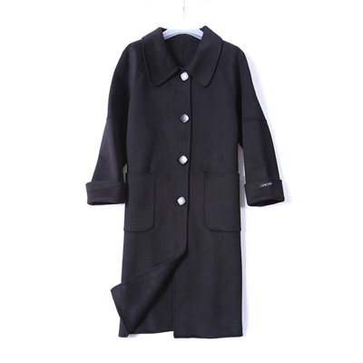 JANCOCO MAX LADY FLEECE WOOL FUR COAT SOLID LOOSE SINGLE BREASTED LONG OVERCOAT WARM WINTER