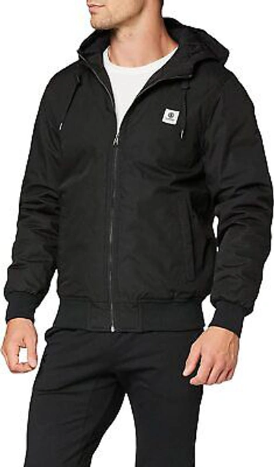 ELEMENT ELEMENT MEN'S WATERPROOF JACKET WOLFEBORO DULCEY OUTDOOR JACKET, BLACK, XS