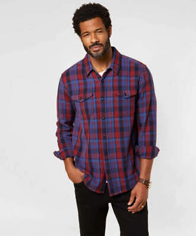 OUTERKNOWN OUTERKNOWN BLANKET SHIRT NIGHT ARCADIA PLAID 1310023W-NIA