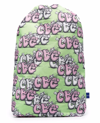 COMME DES GARÇONS COMME DES GARCONS SHIRT X KAWS LOGO BACKPACK BAG MADE IN JAPAN FHK201W21
