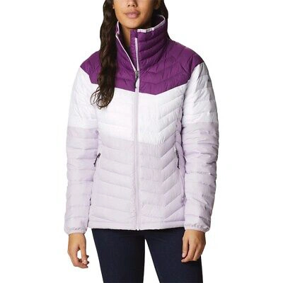 COLUMBIA JACKETS UNIVERSAL WOMEN COLUMBIA POWDER LITE BLOCKED 1959841575 WHITE-VIOLET