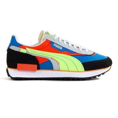 PUMA SHOES UNIVERSAL MEN PUMA FUTURE RIDER DISPLACED 38314802 RED-BLUE