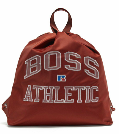 HUGO BOSS HUGO BOSS X RUSSELL ATHLETIC LOGO DRAWSTRING BACKPACK BAG 50458027