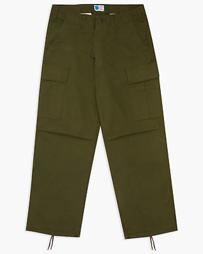 JAPAN BLUE JAPAN BLUE RELAXED STRAIGHT MODERN MILITARY CARGO PANT - OLIVE OD