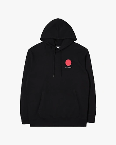 EDWIN EDWIN JAPANESE SUN HOODIE SWEAT - HEAVY FELPA BLACK