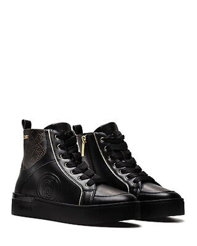 LIU •JO WOMEN'S SHOES SNEAKERS LIU JO MILANO SILVIA 69 SAFFIANO BLACK