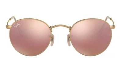 RAY BAN SUNGLASSES RAY-BAN RB3447 112/Z2 50 ROUND METAL SUNGLASSES ORIGINAL