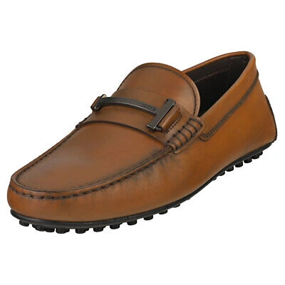 TOD'S TOD'S GOMMINO MENS COCOA LOAFER SHOES - 9 UK