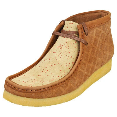 CLARKS ORIGINALS CLARKS ORIGINALS WALLABEE BOOT MENS BROWN WALLABEE BOOTS - 10 UK
