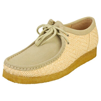 CLARKS ORIGINALS CLARKS ORIGINALS WALLABEE MENS NATURAL WALLABEE SHOES - 9 UK