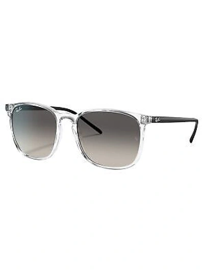 RAY BAN RAY-BAN MEN'S SQUARE TRANSPARENT SUNGLASSES, GREY