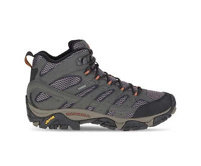 MERRELL MERRELL MOAB 2 MID GORE-TEX MENS BELUGA LACE UP HIKING BOOTS