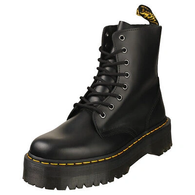 DR. MARTENS DR. MARTENS JADON MENS BLACK PLATFORM BOOTS