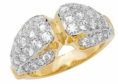MARKENLOS 9CT GELBGOLD HERREN BOXHANDSCHUH CUBIC ZIRKONIA RING