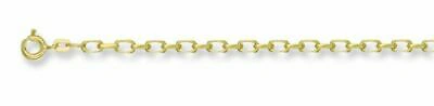 MARKENLOS 9CT GELBGOLD DIAMANTSCHLIFF VENEZIA KETTE 71.1CM