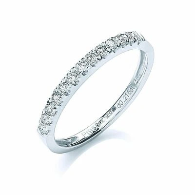 MARKENLOS PLATINUM 0.20CT / H-SI HALBE EWIGKEIT DIAMANTRING