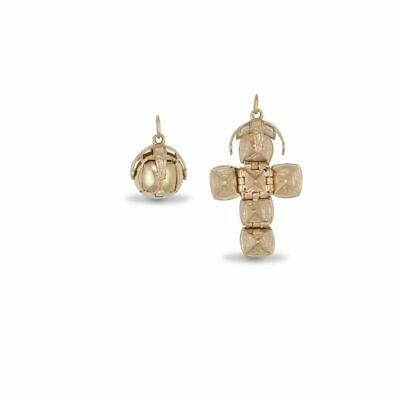 MARKENLOS 9CT GOLD FREIMAURER KUGEL ANHÄNGER NEU