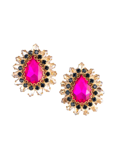 DEEPA GURNANI WOMEN'S LEESHA GOLDTONE & CRYSTAL EARRINGS